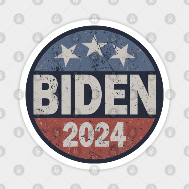 Vintage President Joe Biden 2024 Magnet by Etopix